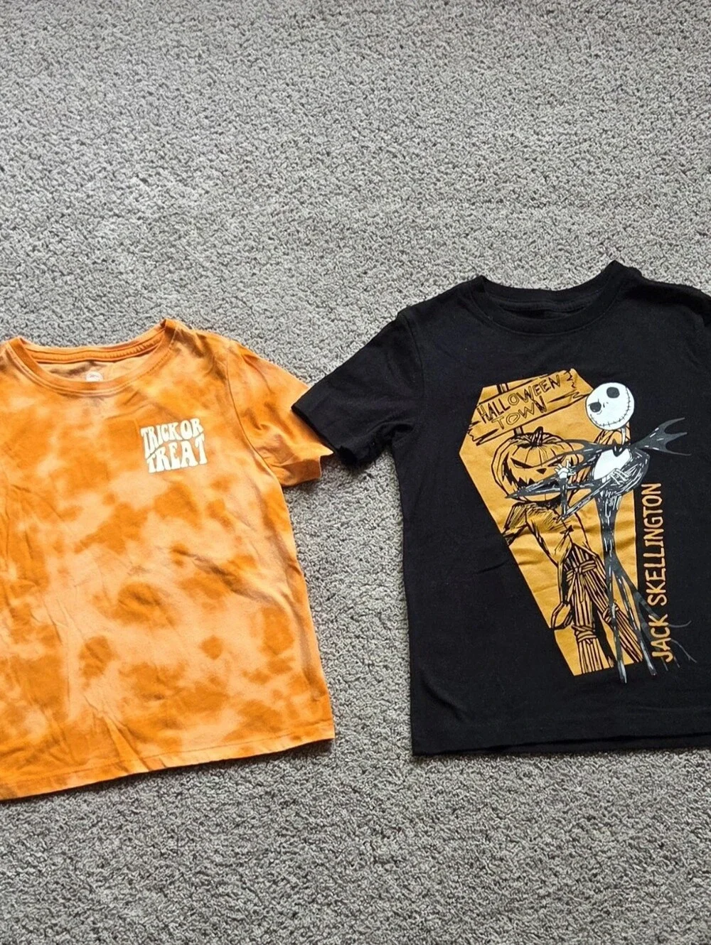 Halloween T-Shirt Bundle, Kids Size 5T/XS Jack Skellington Trick Or Treat